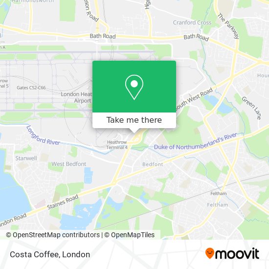 Costa Coffee map