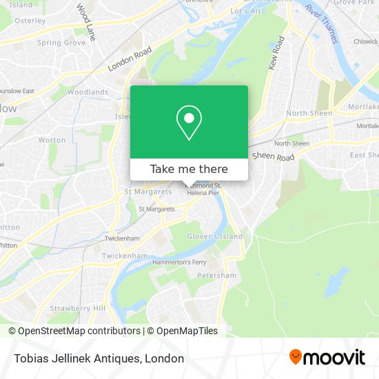 Tobias Jellinek Antiques map