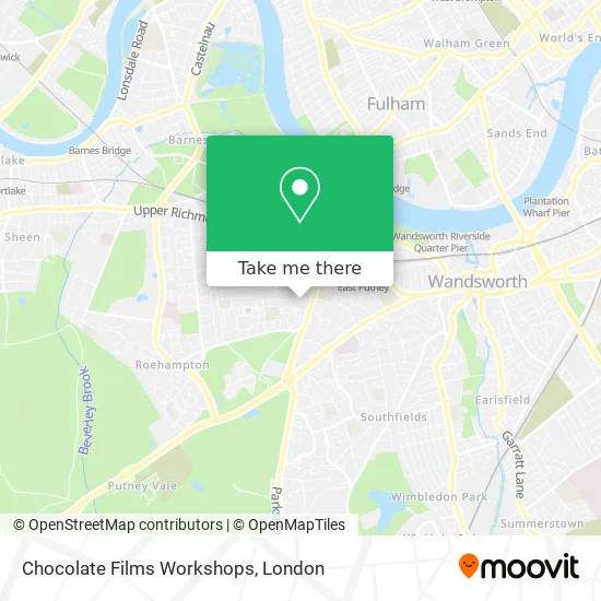 Chocolate Films Workshops map