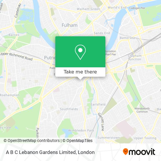 A B C Lebanon Gardens Limited map