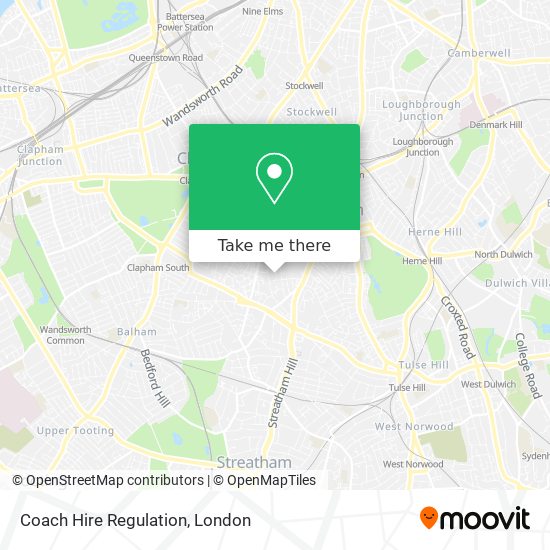 Coach Hire Regulation map