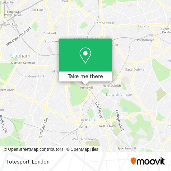 Totesport map