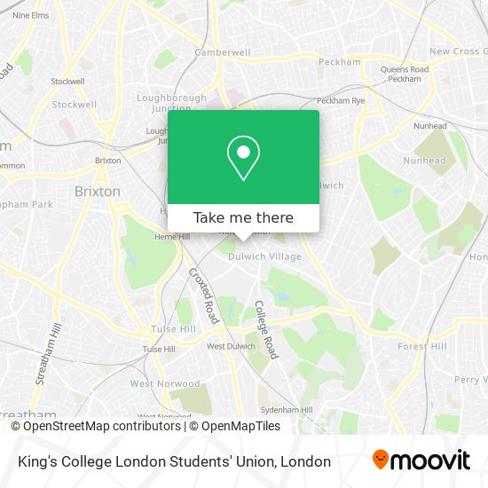 King's College London Students' Union map