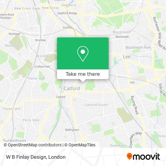 W B Finlay Design map