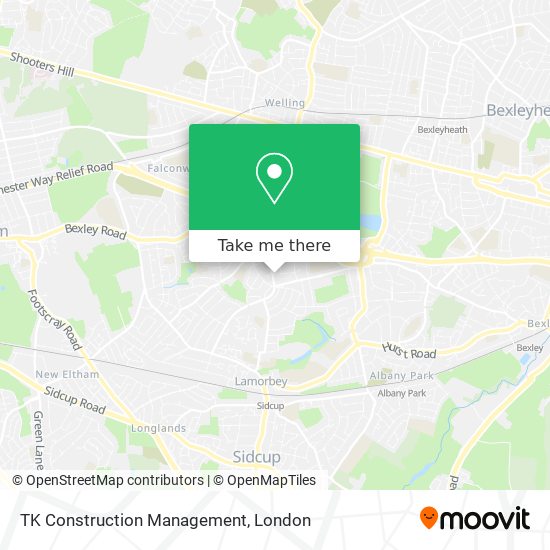 TK Construction Management map