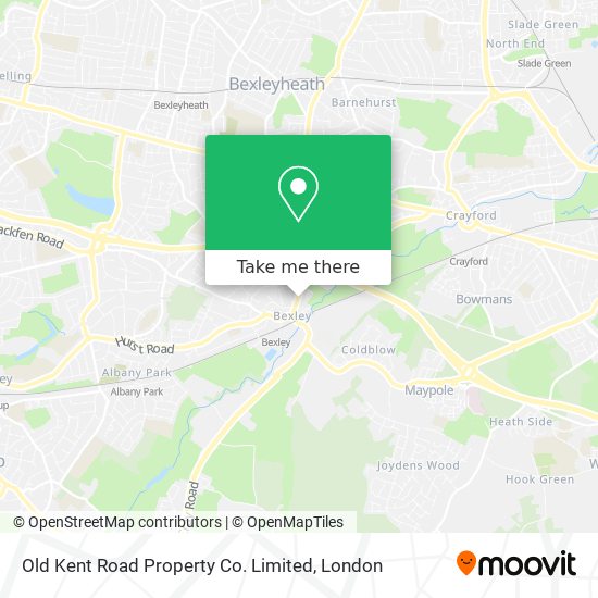 Old Kent Road Map How To Get To Old Kent Road Property Co. Limited In Bexley By Bus Or Train?