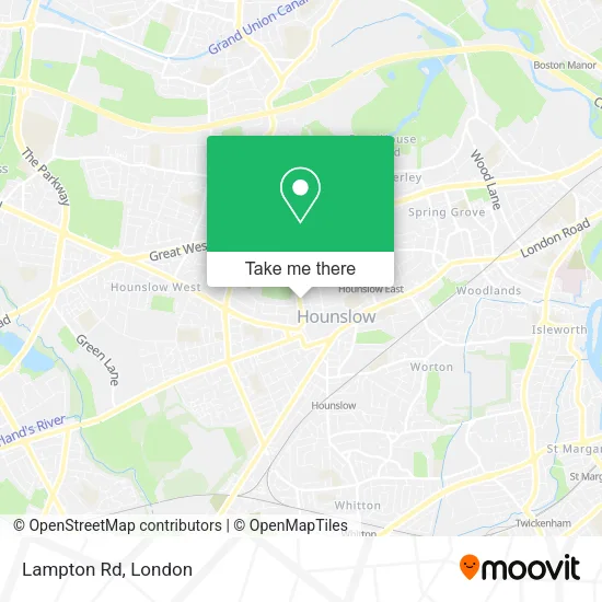 Lampton Rd map