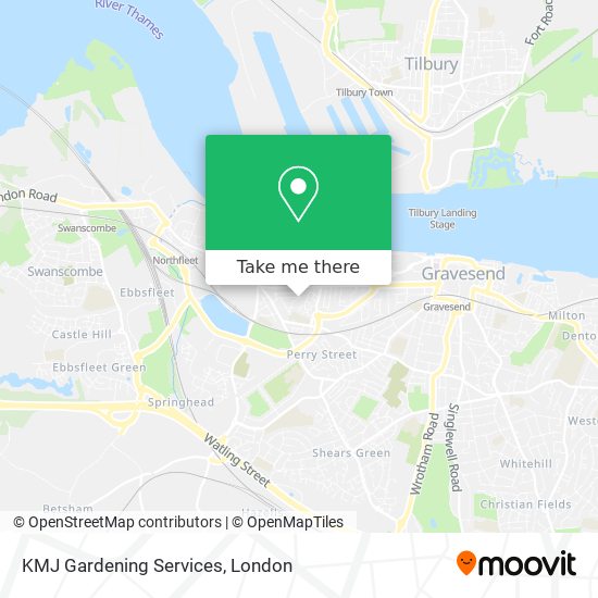 KMJ Gardening Services map