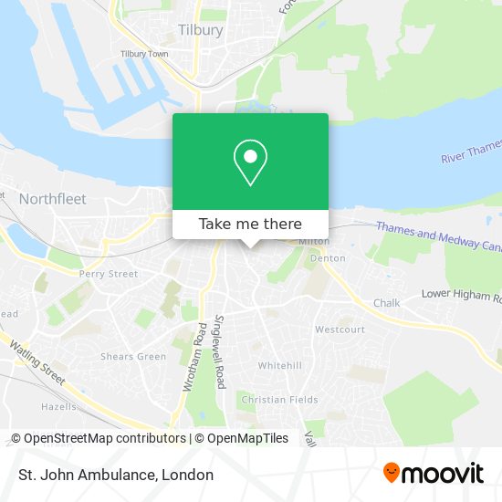 St. John Ambulance map