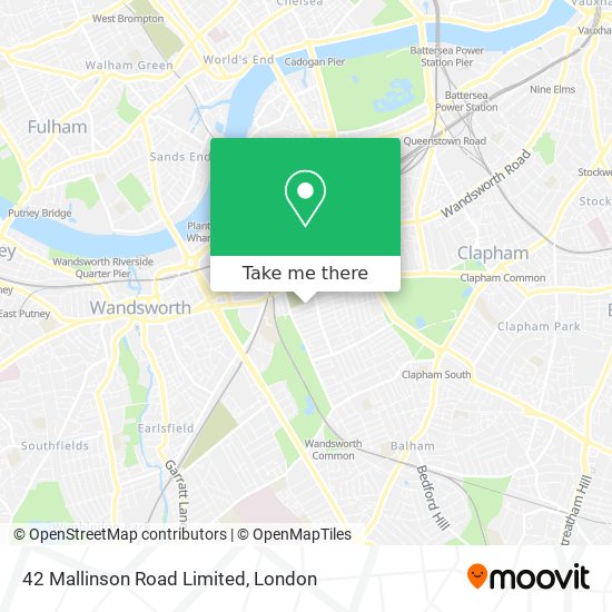42 Mallinson Road Limited map