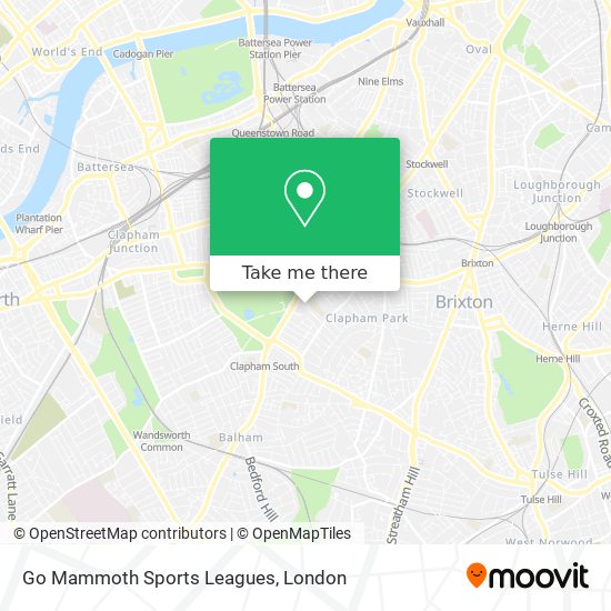 Go Mammoth Sports Leagues map