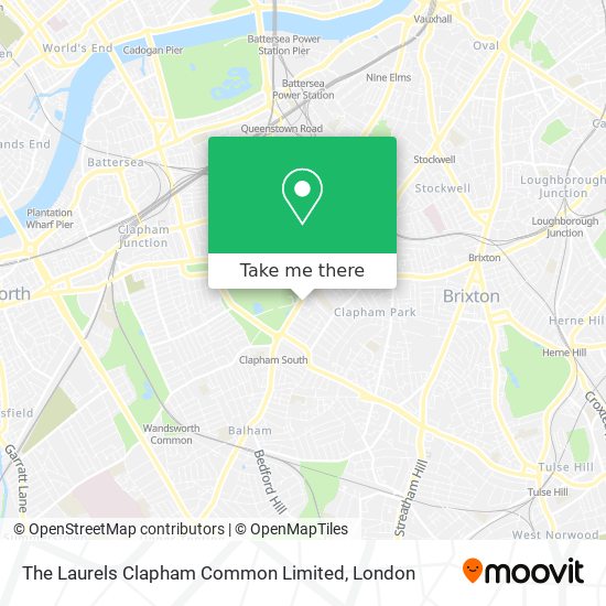 The Laurels Clapham Common Limited map