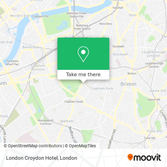 London Croydon Hotel map