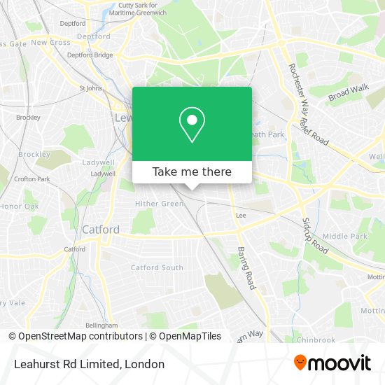 Leahurst Rd Limited map