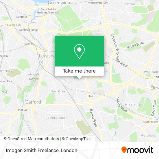 Imogen Smith Freelance map