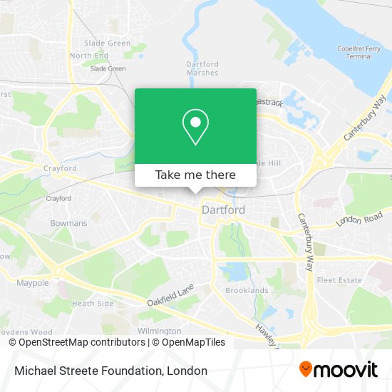 Michael Streete Foundation map
