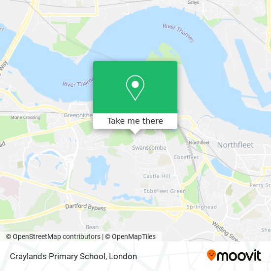 Craylands Primary School map