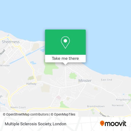 Multiple Sclerosis Society map