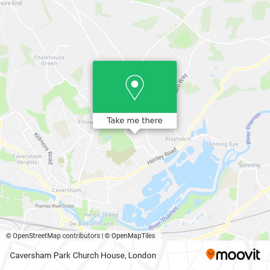 Caversham Park Church House map