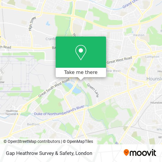 Gap Heathrow Survey & Safety map