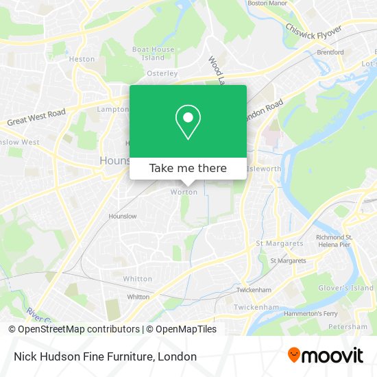 Nick Hudson Fine Furniture map