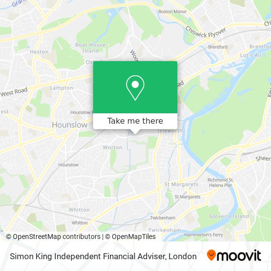 Simon King Independent Financial Adviser map