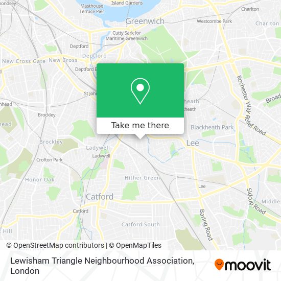 Lewisham Triangle Neighbourhood Association map