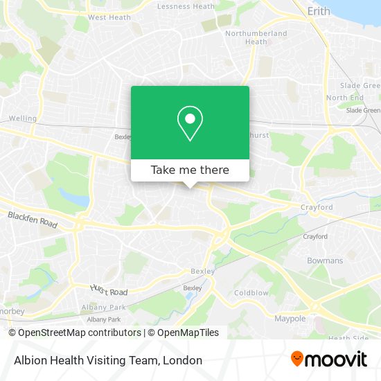 Albion Health Visiting Team map