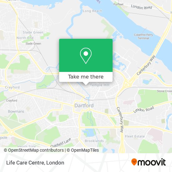 Life Care Centre map