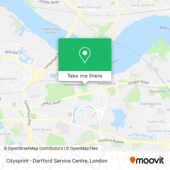 Citysprint - Dartford Service Centre map