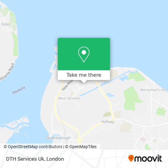 DTH Services Uk map