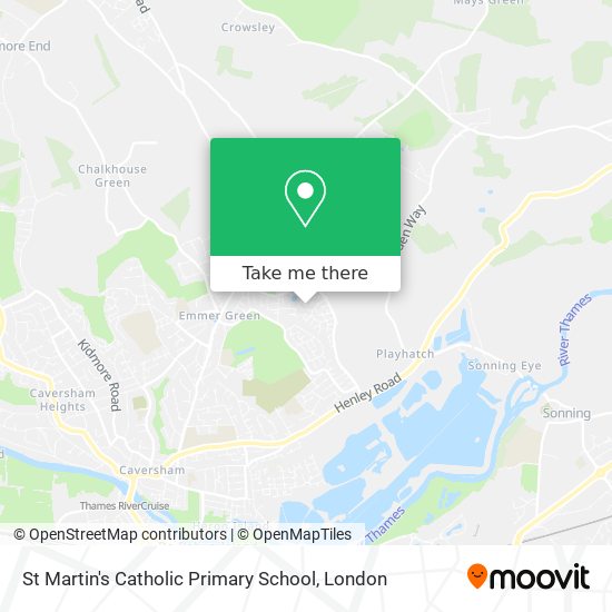St Martin's Catholic Primary School map