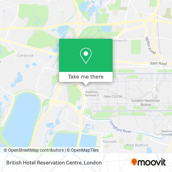 British Hotel Reservation Centre map