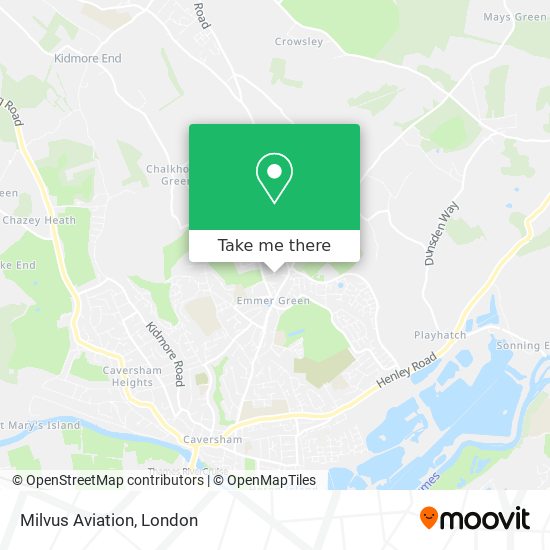 Milvus Aviation map