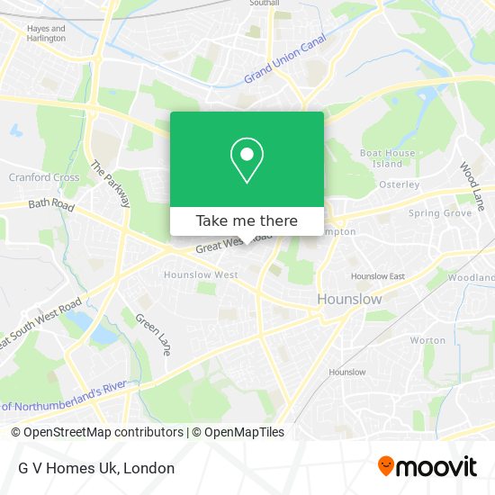 G V Homes Uk map
