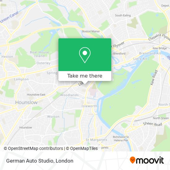 German Auto Studio map