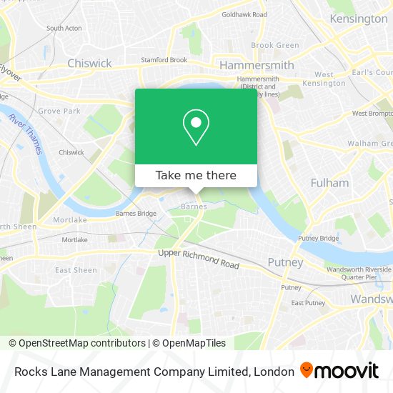 Rocks Lane Management Company Limited map
