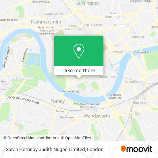 Sarah Hornsby Judith Nugee Limited map