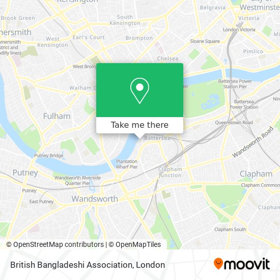 British Bangladeshi Association map