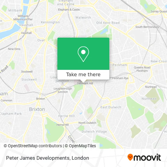 Peter James Developments map