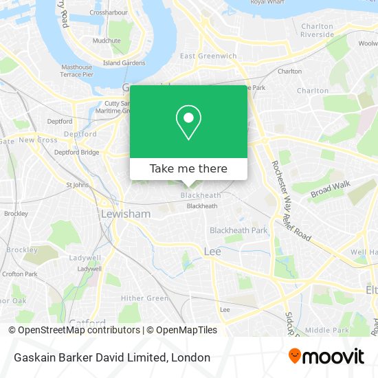 Gaskain Barker David Limited map