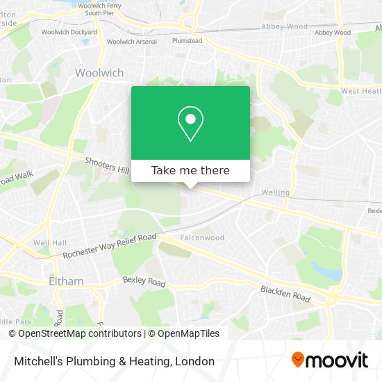 Mitchell's Plumbing & Heating map