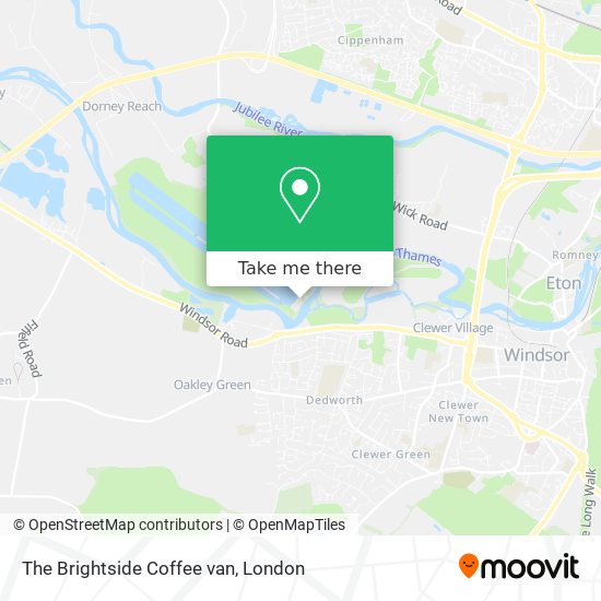The Brightside Coffee van map