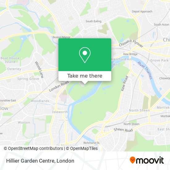 Hillier Garden Centre map