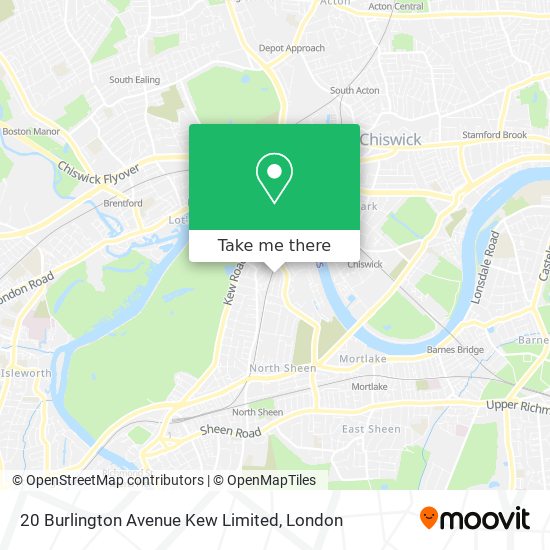 20 Burlington Avenue Kew Limited map