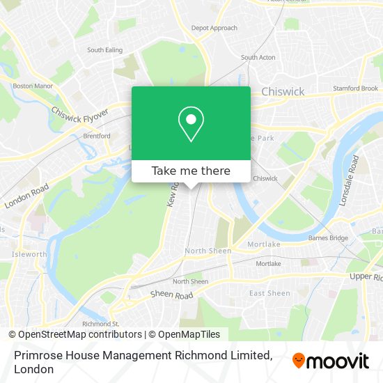 Primrose House Management Richmond Limited map