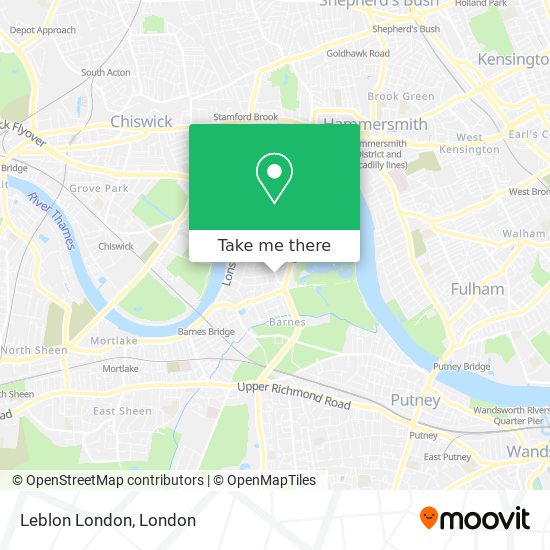 Leblon London map
