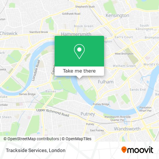 Trackside Services map