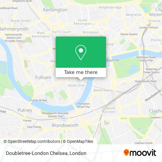 Doubletree-London Chelsea map