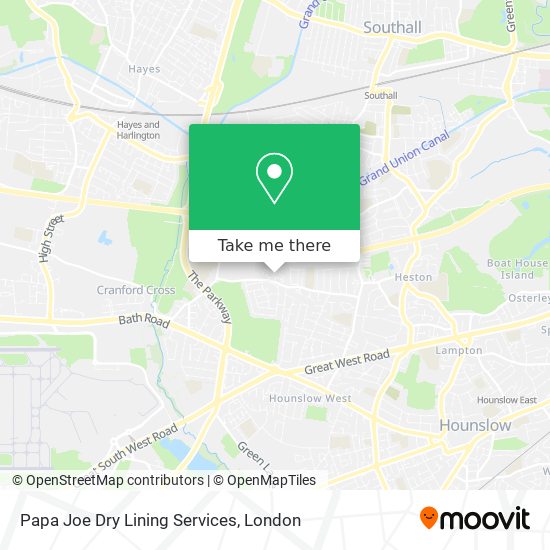Papa Joe Dry Lining Services map
